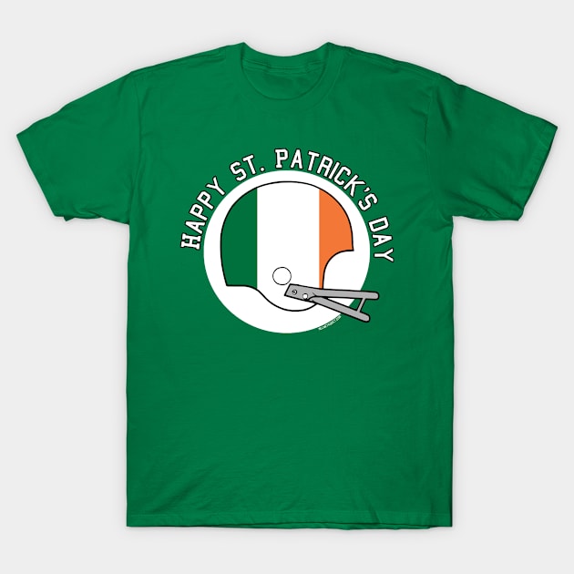 St. Patrick's Day Irish Flag Helmet T-Shirt by HelmetAddict